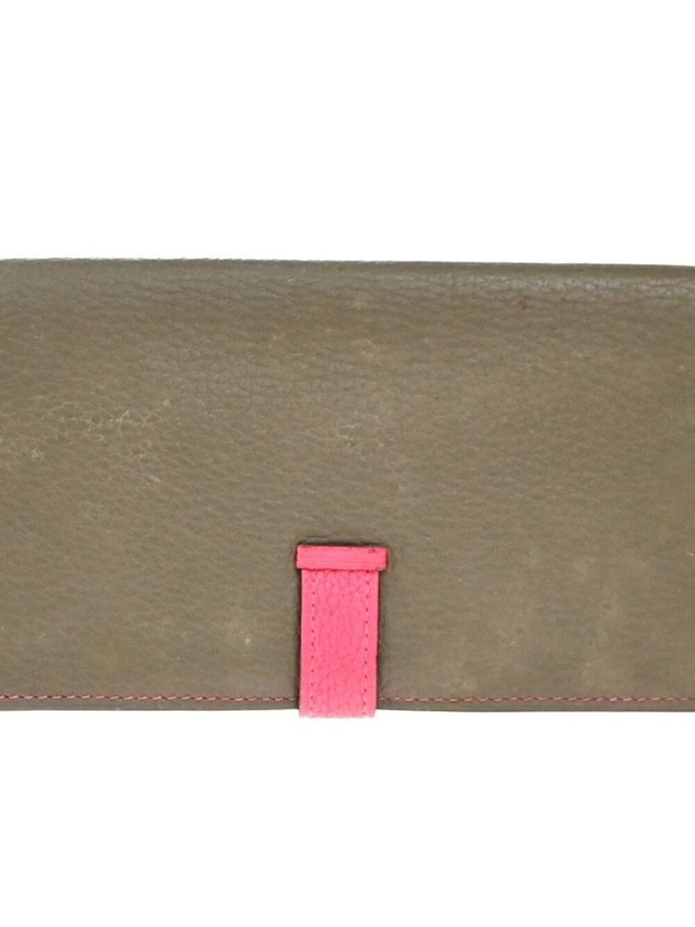 HERMES Bearn Bicolor Long Bifold Wallet Leather Brown Pink 80RP164 - Picture 16 of 16